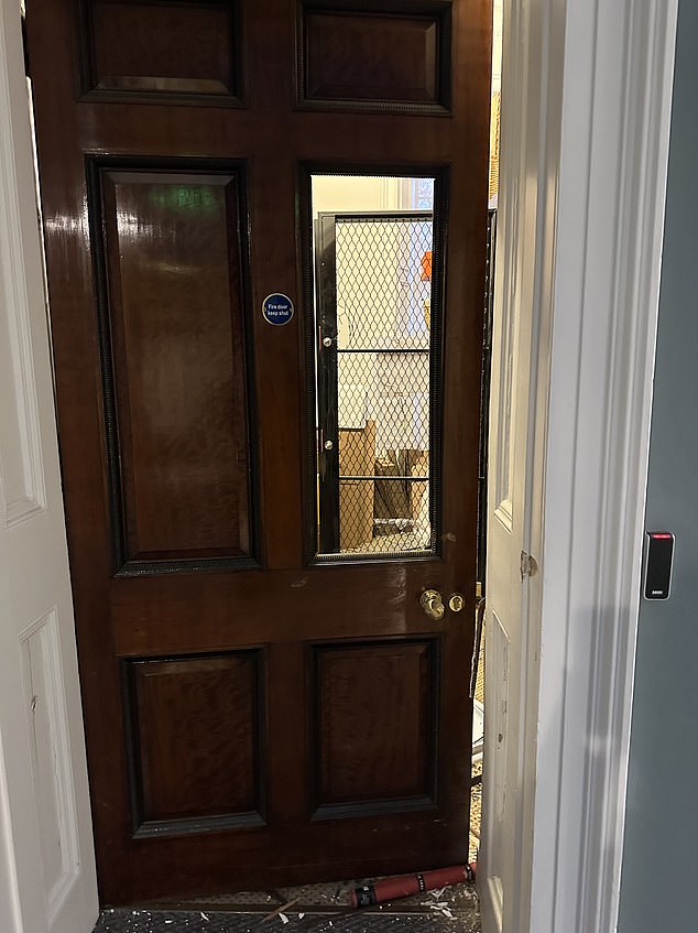 Thieves smashed through the door of the building in February, but the Master Blaster alarm failed to sound, meaning there was no automatic report sent to police
