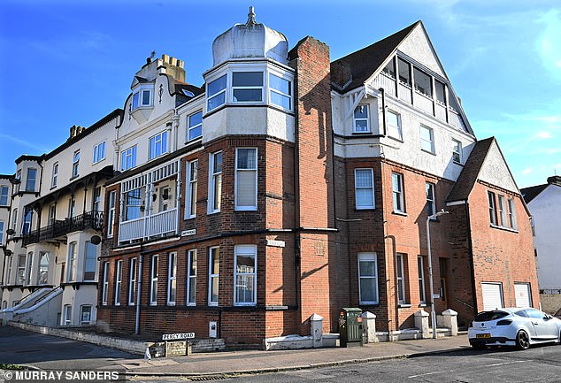 Carlton Mansions, a sprawling former Butlin¿s hotel, converted into 20 flats, that overlooks the North Sea.