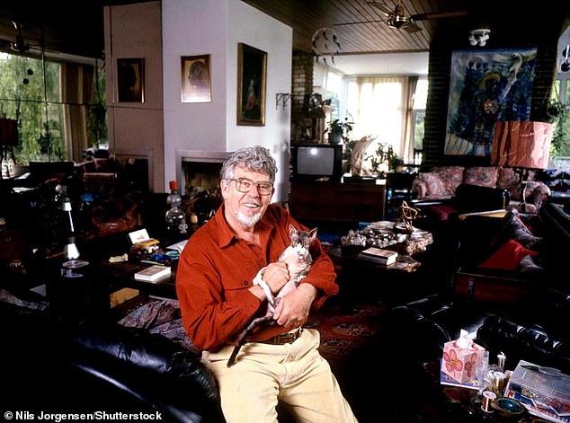 In 2014, Harris was jailed for five years and nine months after being convicted at Southwark Crown Court of 12 indecent assault which took place between 1968 and 1986 (Pictured: Harris at his riverside home in 1995)