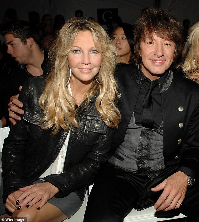 Sambora (right)  became part of a Hollywood power couple when he married Melrose Place star Heather Locklear (left); they are pictured in October 2010