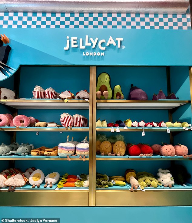 As well as classic cuddly animals, Jellycat stocks anything from plush teapots to toast slices and even shamrocks
