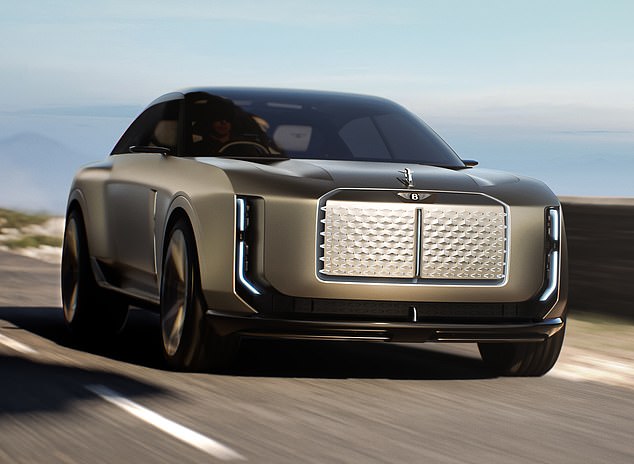 Top secret: Following Tuesday's reveal of its futuristic grand tourer (pictured), the doors to Bentley's mission control centre will be shut to outsiders