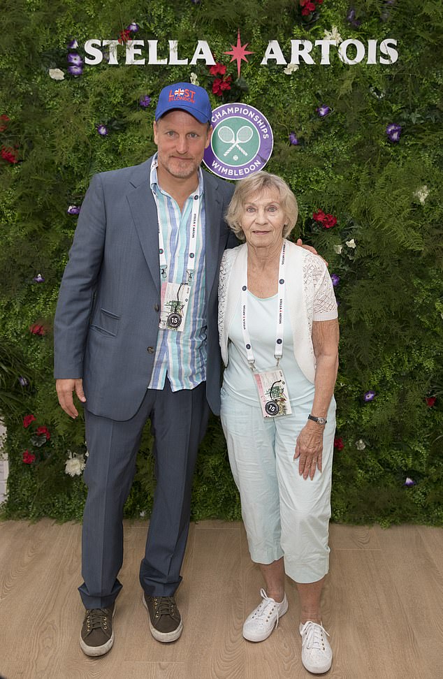 Woody was just seven years old when, in 1968, Charles left his wife Diane and their three son (pictured with mum Dianne in 2017).