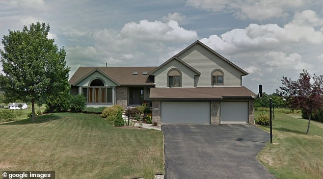 A relative called 911 around 2.20pm Tuesday after carrying out a welfare check at the Pabst home in the 8500 block of Stonebrook Circle (pictured)