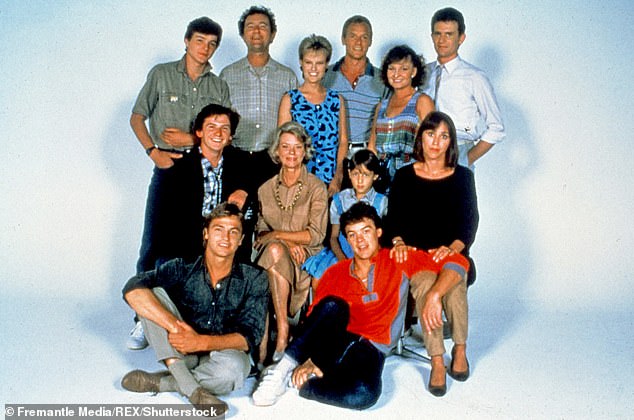 The final episode of Neighbours is set to air on December 11 (L-R back row Darius Perkins, Francis Bell, Elaine Smith, Alan Dale, Vikki Blanche, Paul Keane) (L-R middle row David Clencie, Anne Haddy, Kylie Flinker, Dasha Blahova, Peter O'Brien, and Stefan Dennis pictured in 2008)