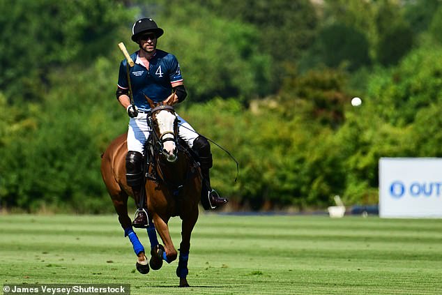 Riding to victory! Prince William is a seasoned polo player and, before their estrangement, regularly played matches with his younger brother Harry