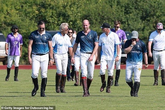 Prince of swag! William with his teammates after playing in the action-packed match