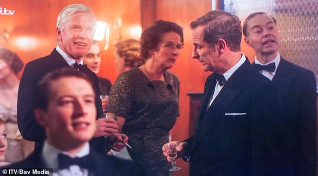 Hugh has featured alongside his son in War and Peace, and Grantchester (pictured), and also made a cameo appearance in BBC thriller McMafia