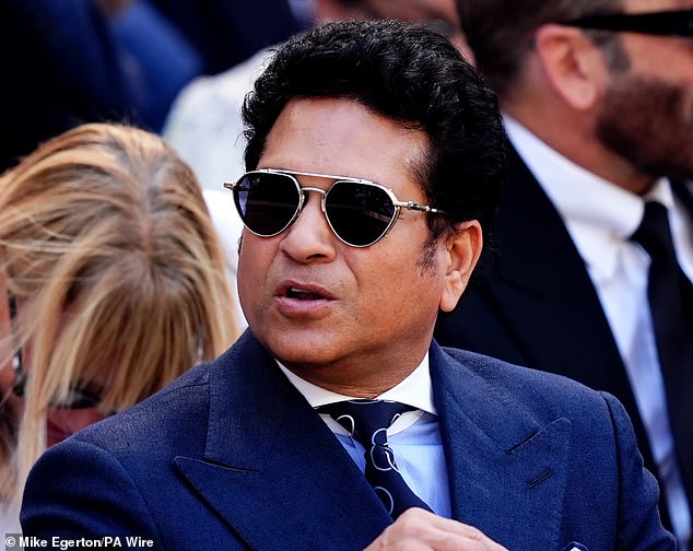 Cricket great Sachin Tendulkar, affectionately known as the Little Master, was seated in the royal box today