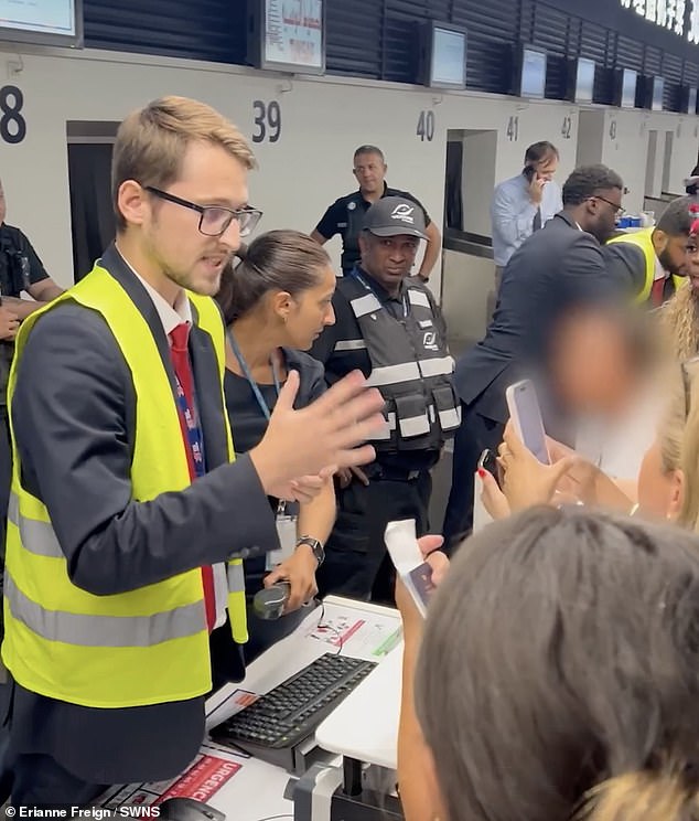 A passenger said the woman needed her medication and was frustrated with the cancellation