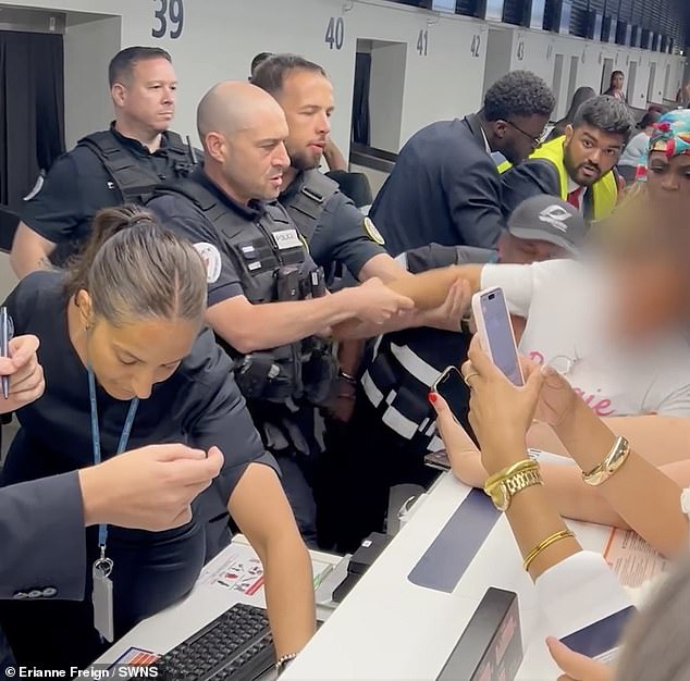 The drama unfolded at an airport in France on July 3