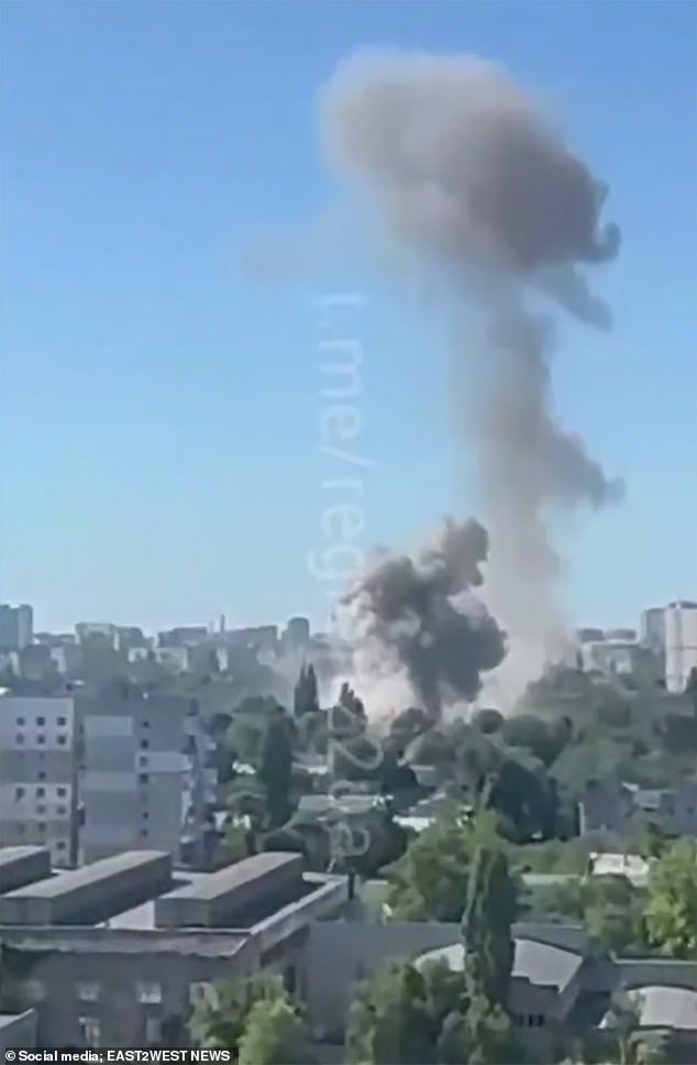 A massive Russian drone strike on Odesa hit a Ukrainian military enlistment office with six separate attacks