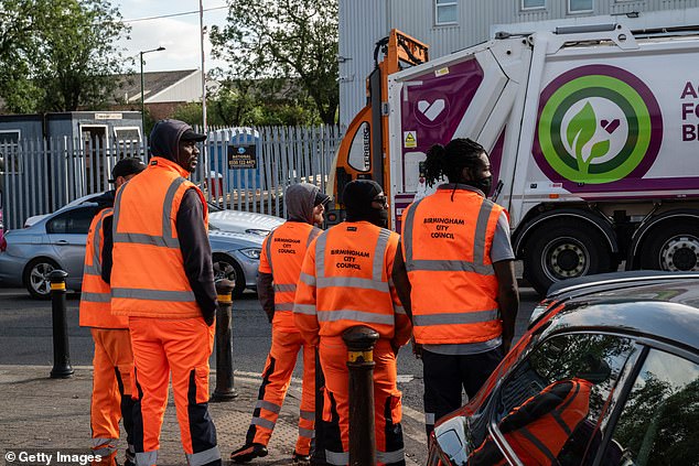 Bin workers walked out in March over planned pay changes by the cash-strapped city council