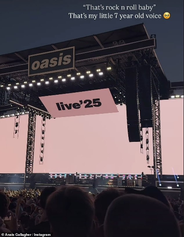 As the track came to an end and the band walked off the stage ahead of the encore, a younger Anais could be heard saying 'That's rock and roll baby'