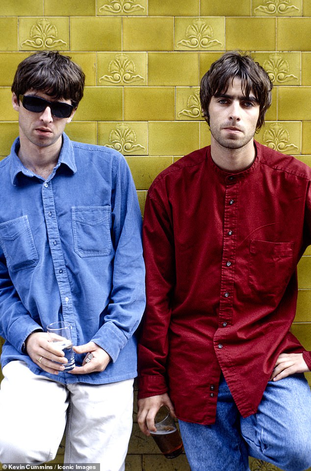 Since Oasis formed in 1991, Liam and Noel, aged 52 and 58 respectively, have caused controversy with their hedonism, iconic showbiz wars and raucous on-stage presence - all prior to their acrimionious split in 2009, which left fans bereft (pictured in Manchester in 1994)