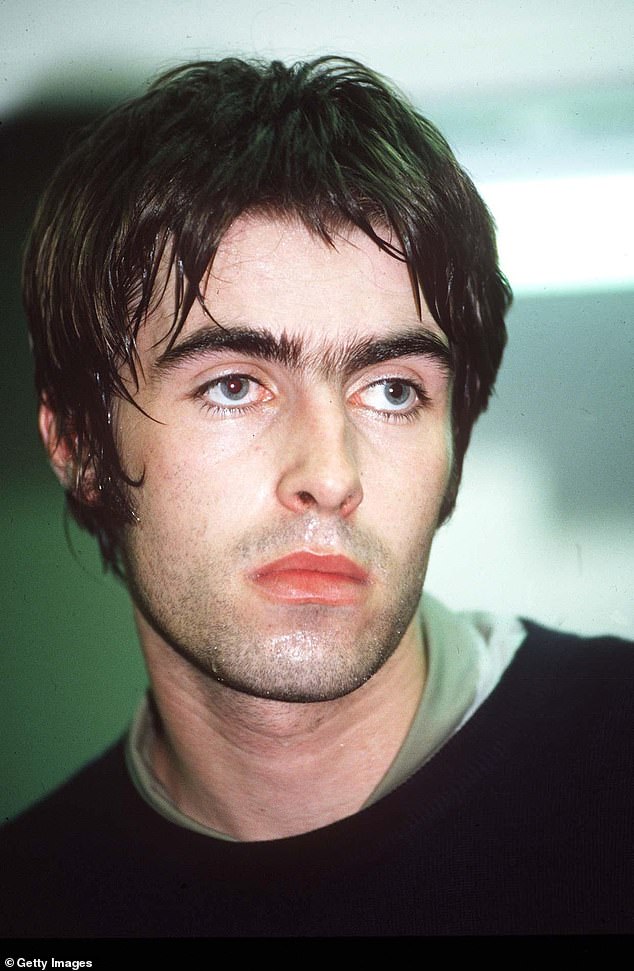 Liam is determined to not let drinking interupt his performances (pictured in 1994)
