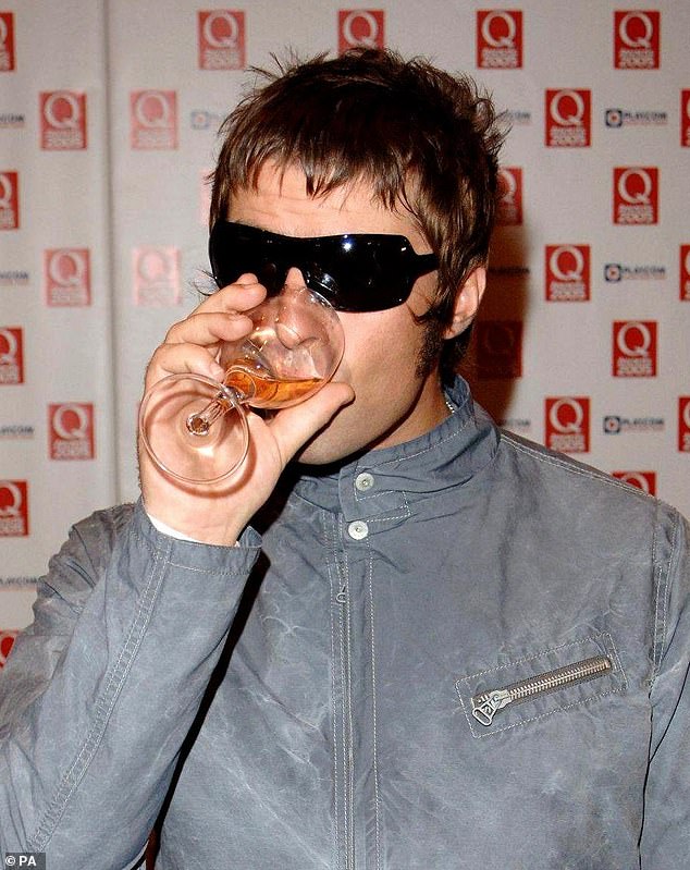 Liam pictured at the Q Awards in 2005