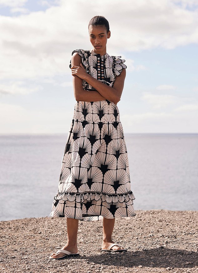Mint Velvet's shell offering features a similar pattern to George's but costs £150