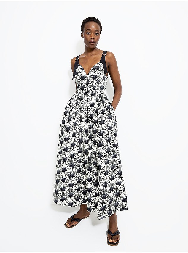 George at Asda are currently stocking a stunning black and white shell print dress which is a dupe for Mint Velvet dress which costs over three times as much