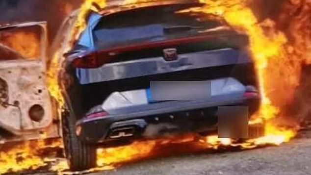After the brutal shooting of a man thought to be connected to organised crime, this car was set on fire