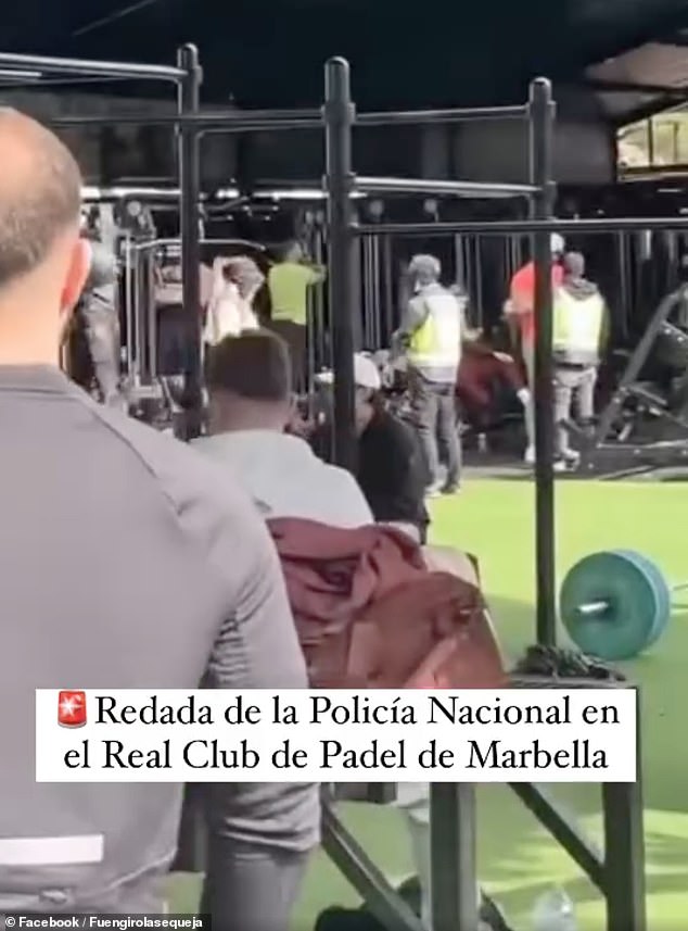 In February, Spanish police raided the club, which is said to be popular with gangsters in Marbella