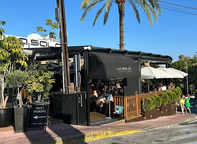 La Sala in Puerto Banus, Marbella, was the target of a drive-by shooting last year