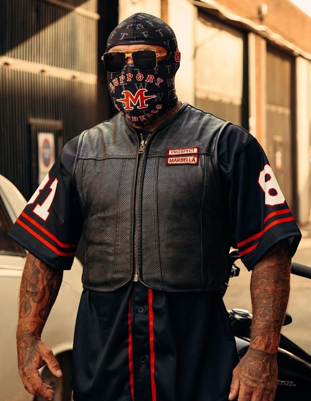Hells Angels Marbella even promotes its own branded balaclavas for members