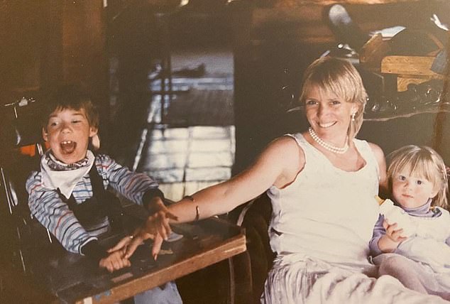 The rift happened around the time Amber held a month-long exhibition at a gallery in Palo Alto, California as a personal tribute to her mother (pictured) in 2022