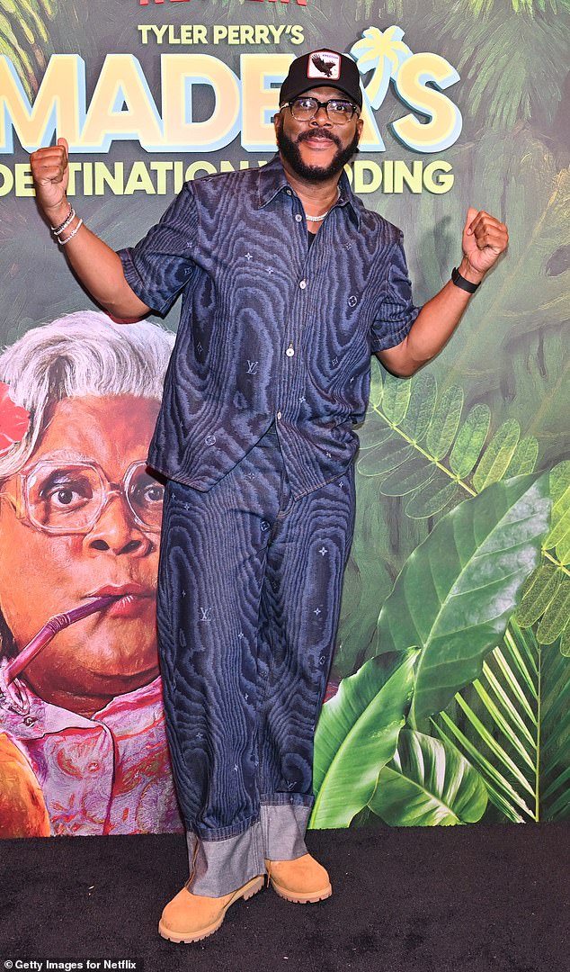 The 55-year-old actor and filmmaker was the guest of honor at a special screening in Atlanta, Georgia, of his new movie Madea's Destination Wedding, which is distributed by Netflix