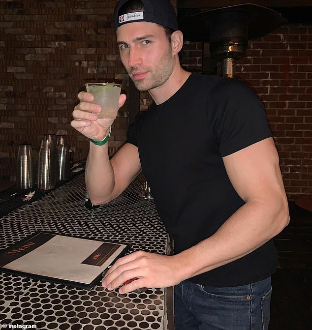 He grinned as if nothing was amiss despite his accuser, Derek Dixon (pictured), delving into his accusations the day before in an interview with The Hollywood Reporter