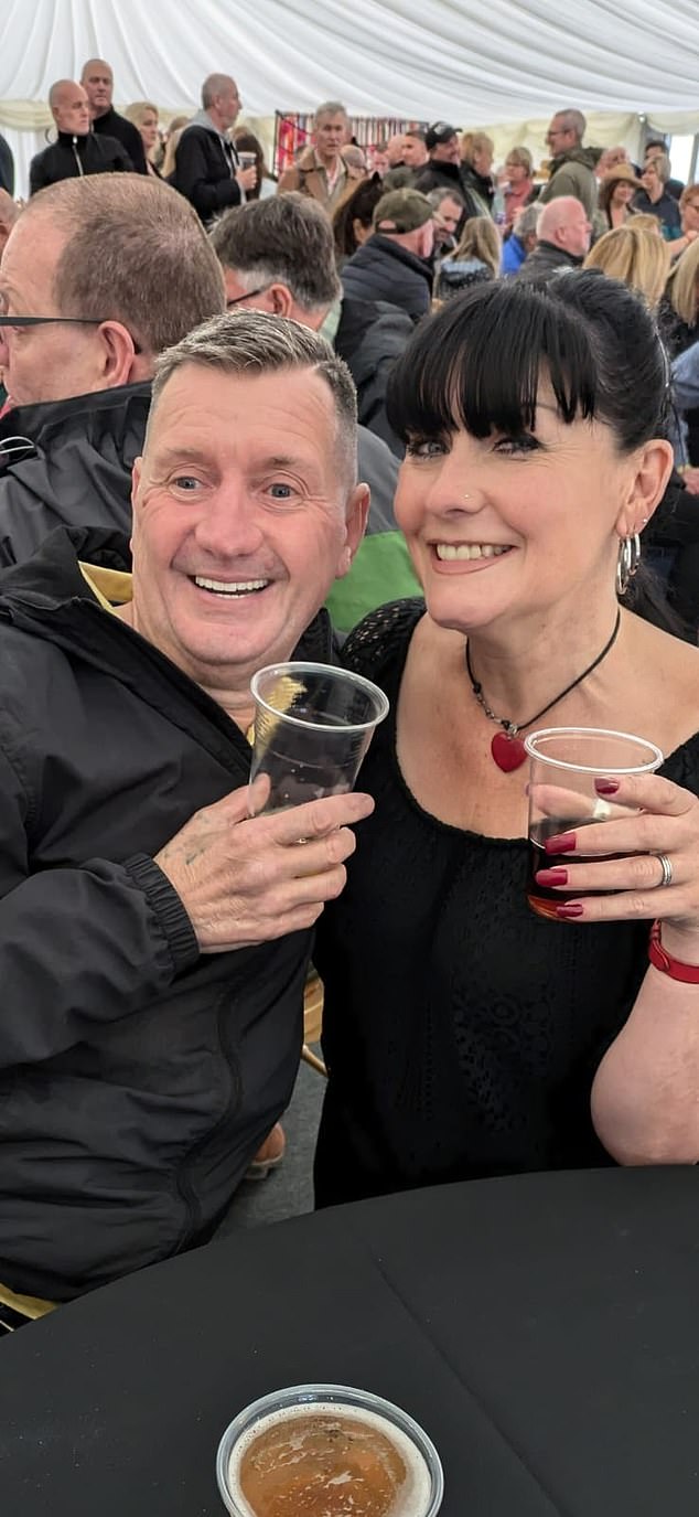Next year he will be smiling widely when he marries his partner Jane Callow (pictured)