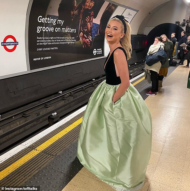 The reality star surprised onlookers for the second year of using public transport in 2020 by taking the tube to the NTAs