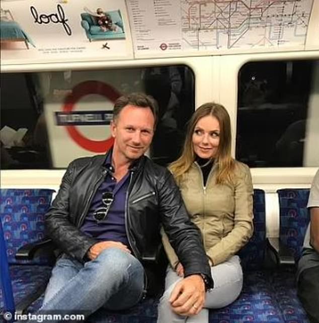 Scary Spice and Sporty Spice are not the only members of the hit girl band to travel by train as Geri Halliwell-Horner and her husband Christina Horner hopped on a carriage in 2017