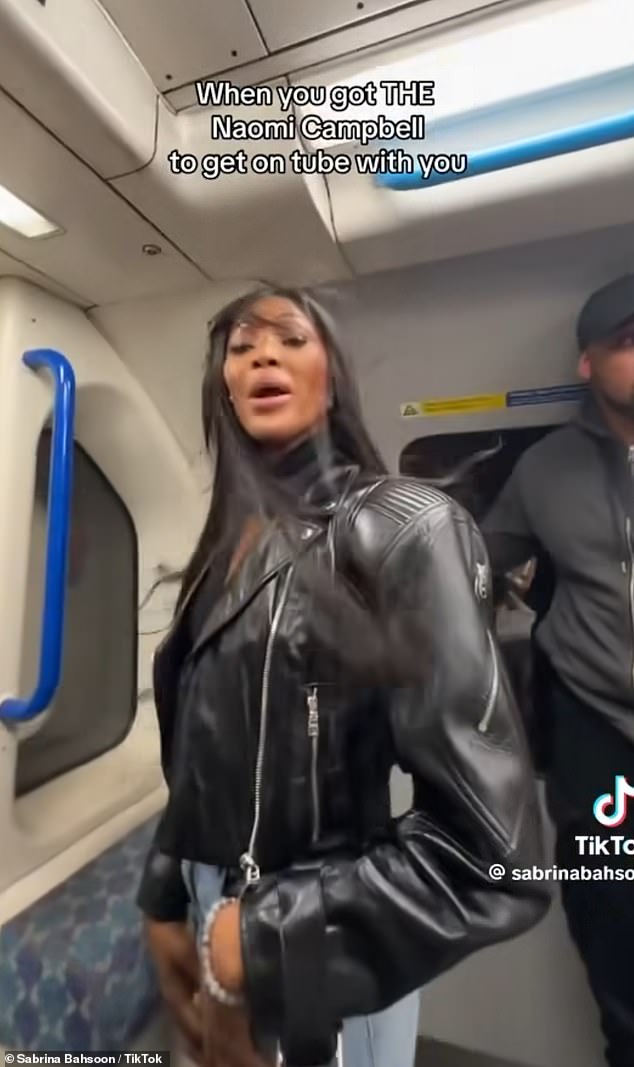 Naomi Campbell left commuters in London stunned last year when she was spotted on the Victoria Line