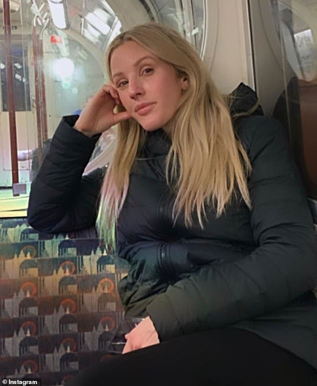 Ellie Goulding looked understated in snap from the London tube