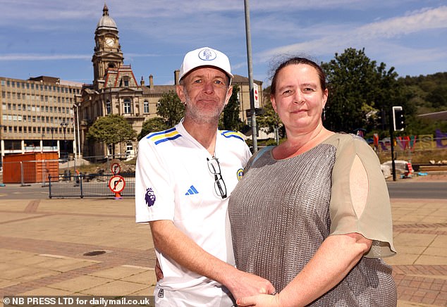 Tina Hinchliffe, 47, and her partner Lee McEvoy, 59, left Dewsbury for nearby Slaithwaite after falling out of love with the town