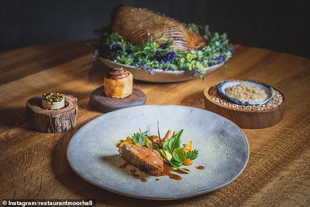 Some of the dishes on offer include east coast lobster with fresh and fermented tomatoes, smoked marrow and rosehip, Cornish lamb and a peach, lemon and goat's cheese