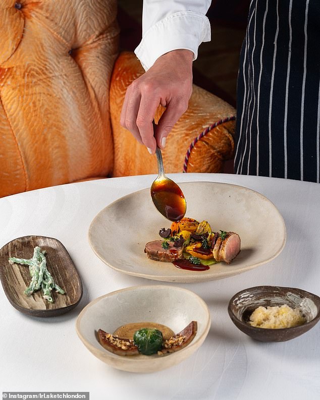 The eatery also has a permanent exhibition of the surreal cartoonist David Shrigley who also designed the restaurant's tableware