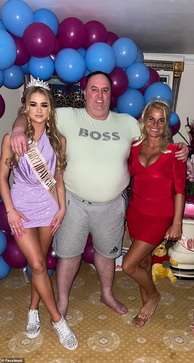 'Hotdog' Smith pictured with wife Mary (right) and 19-year-old daughter Indiana (left). Mrs Smith says herself and Indiana have bought a 'two-man tent' they will be forced to live in due to the eviction