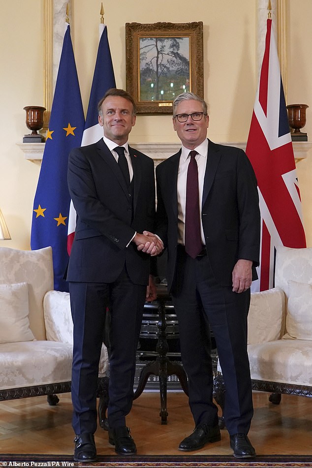 Sir Keir Starmer with Emmanuel Macron during the French President's state visit. Sir Keir must be starting to realise the grim irony of his decision to abandon the Rwanda scheme, as Britain is now a handy destination for migrants Paris does not want, writes Peter Hitchens