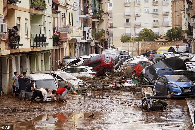 A DANA was behind the flooding in Valencia in October last year (pictured), in which nearly 230 people tragically died, in one of Spain's worst weather disasters in recent years