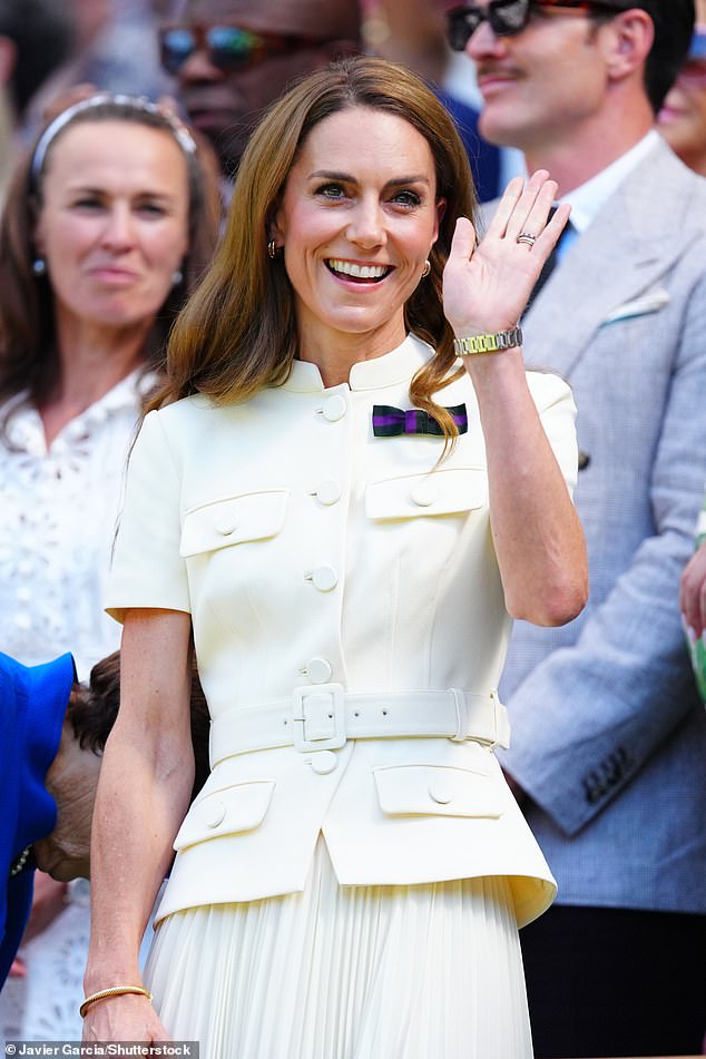 The Princess of Wales delighted spectators with her surprise appearance at Wimbledon on Saturday