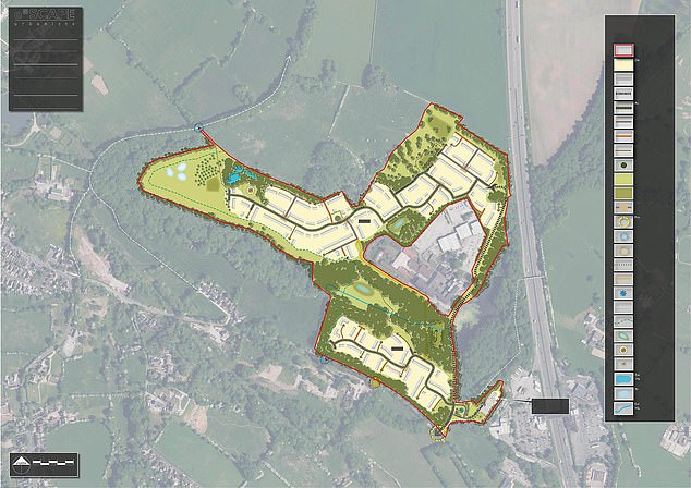 An £80m plan to build 350 homes on the site of the former Camelot theme park has sparked anger among villagers
