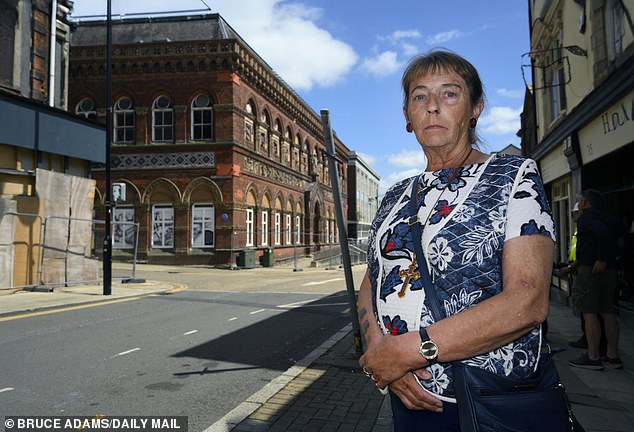 Marilyn Mountford, on Queen Street, told MailOnline the local area has 'gone to the dogs'