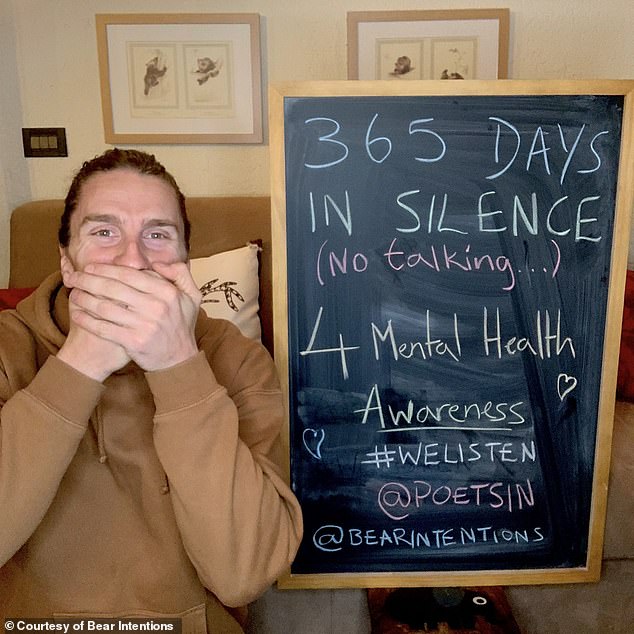'This year-long challenge of being barefoot is a part of four years of consecutive challenges that I’ve set myself, including 365 day-long vow of silence,' he shared