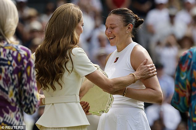 The Princess of Wales was on hand to provide some word of comfort to Anisimova