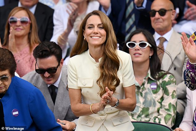 Kate wowed Wimbledon spectators today as she attended the women's final