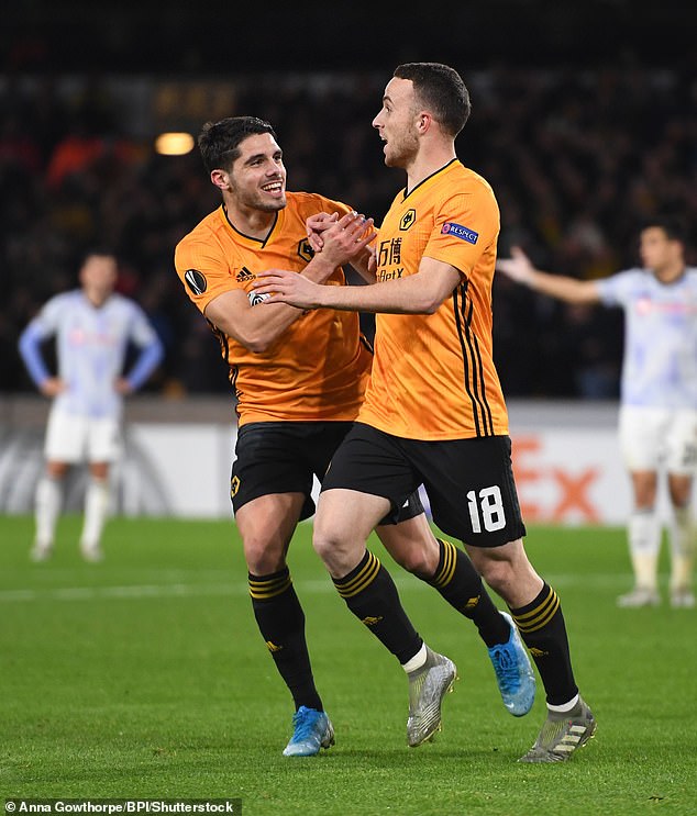 Neto and Jota were team-mates together at Wolves for a season before the latter moved to Liverpool