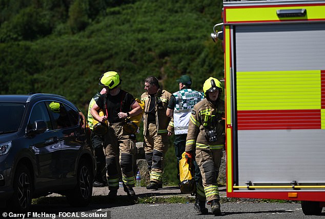 The car park is located just a few minutes from the town of Lennoxtown, in East Dunbartonshire