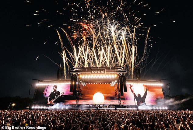 Oasis ended the night on Champagne Supernova with fireworks being set off from the stage